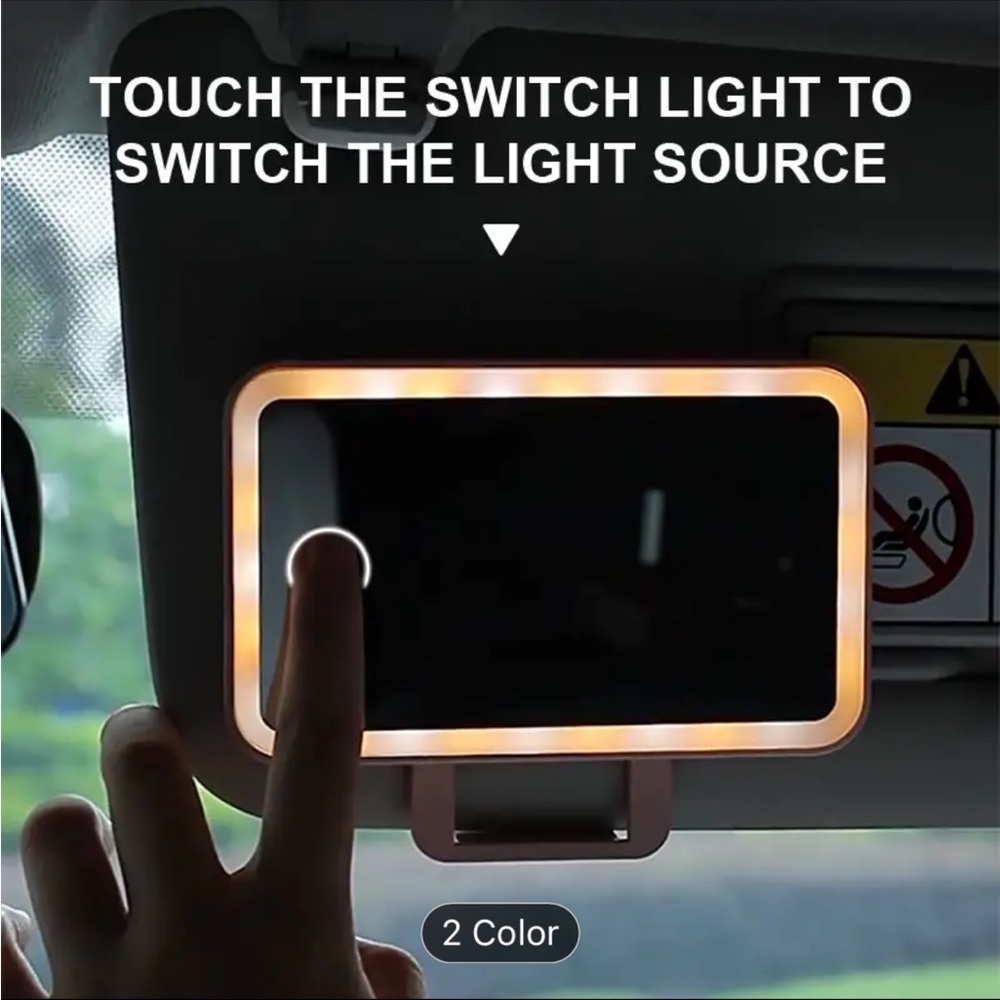 Car led makeup mirror